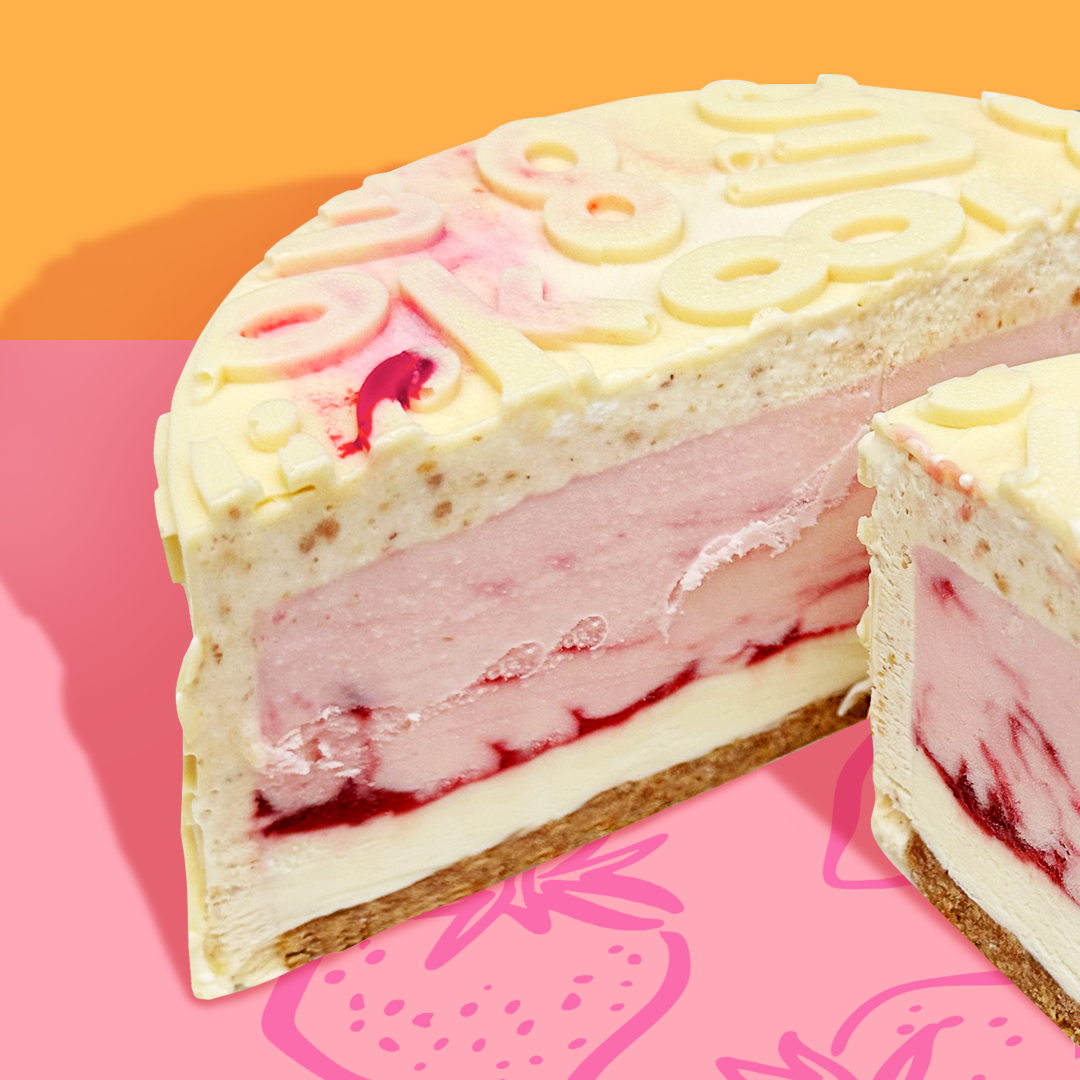 Peachberry Cheese Ice Cream Cake Inner