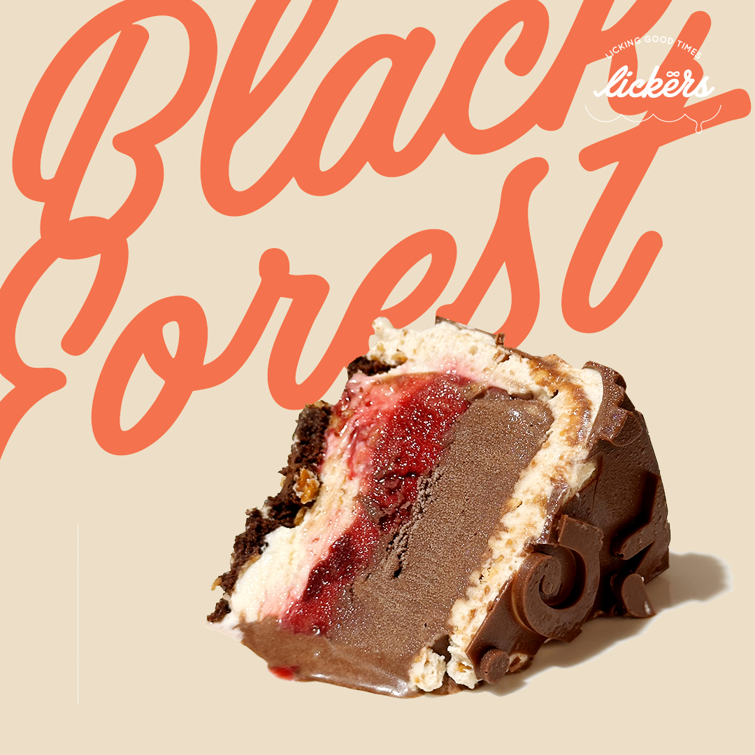 Black Forest Ice Cream Cake Slice