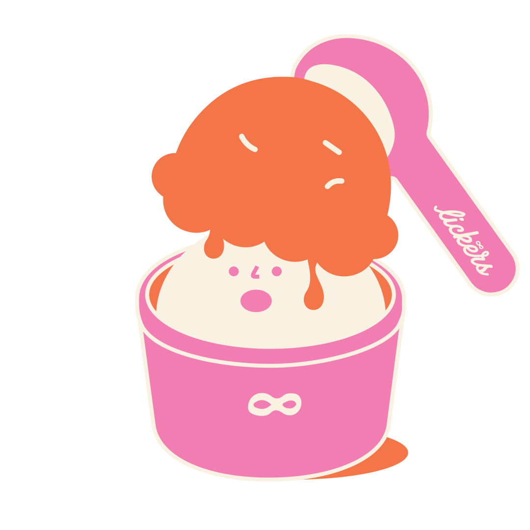 Lickers Ice Cream Buddy Cup Illustration 