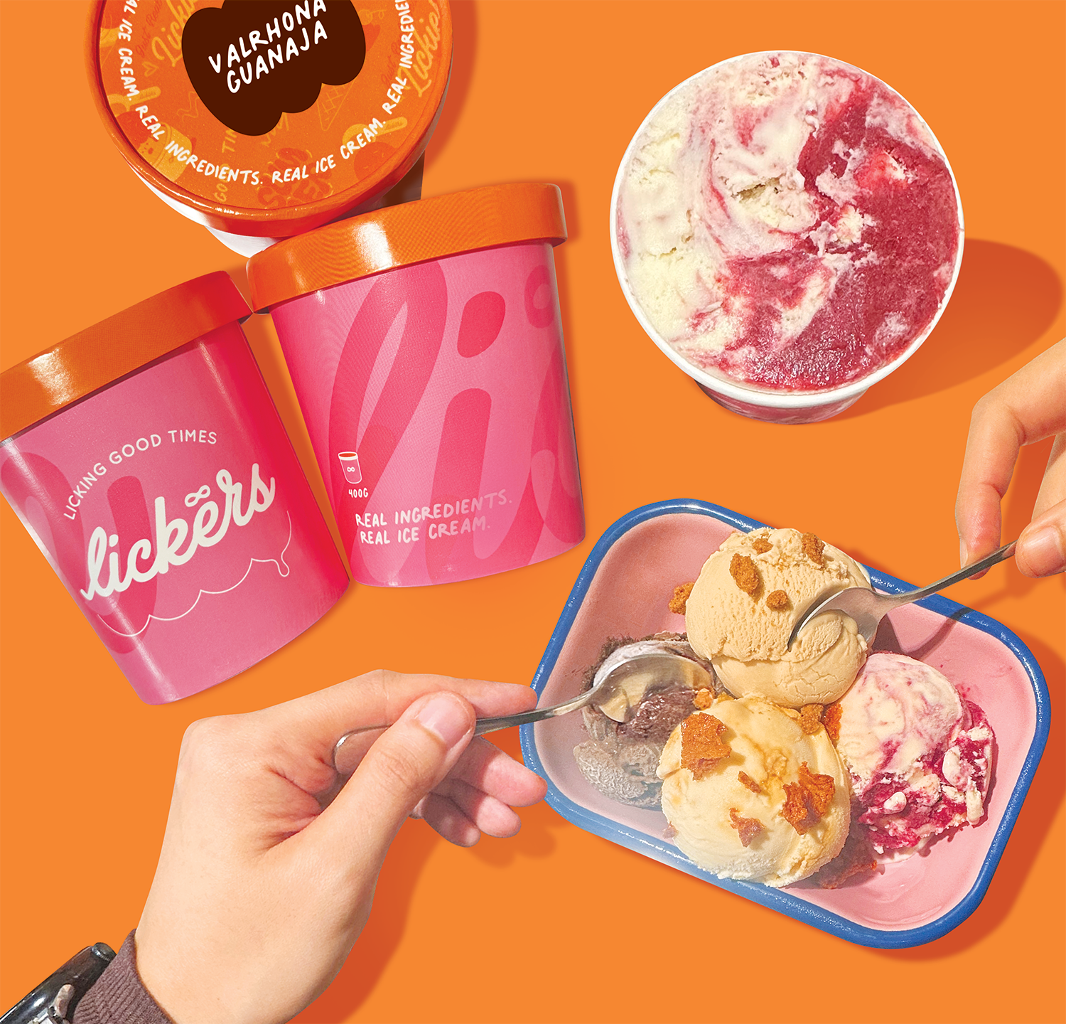 Lickers Ice Cream Sharing Pints 