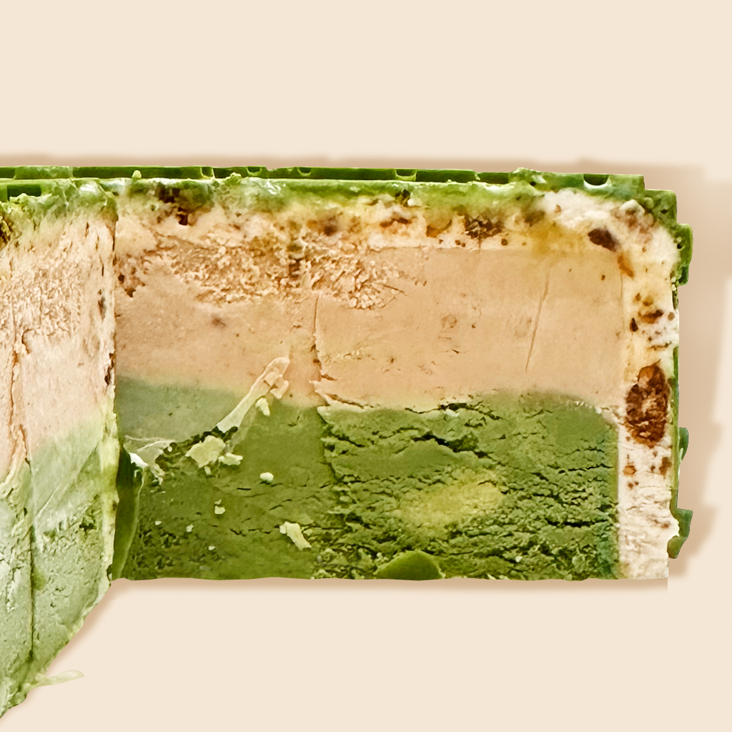 Matcha Pistachio Cross Section