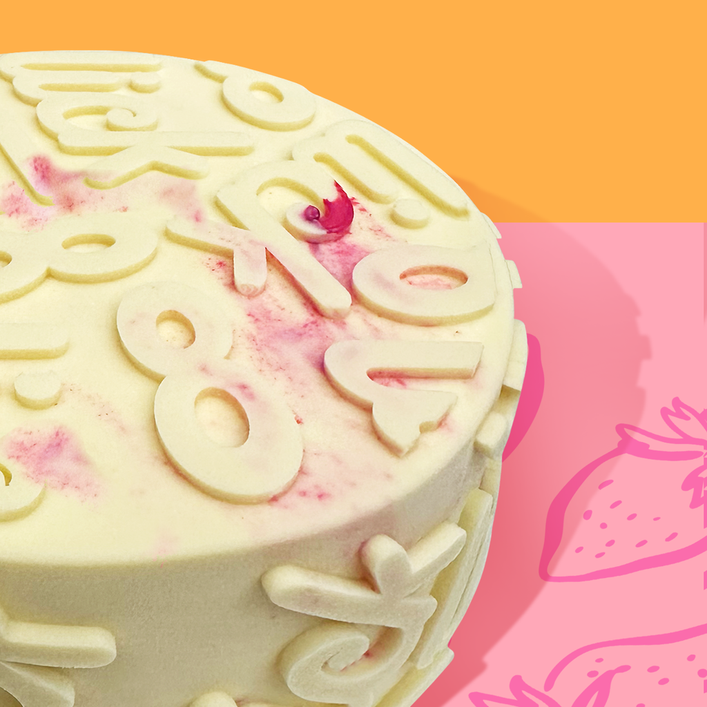 Peachberry Cheese Ice Cream Cake